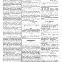 0356 - Page 350 - Chroniques, variétés et informations. La menace de la bilharziose en corse [S. Abbatucci] / Gaston Odin (1873-1928) [Nécrologie] [Dsse Mélina Lipinska] / La médecine à travers le monde. Brésil / Hollande / Correspondance. Piqûre de guêpe et anaphylaxie [Maurice Chapuis] / Les médecins étrangers à Paris / Livres nouveaux. Traité de pathologie médicale et de thérapeutique appliquée, par Delherm et Laquerrière... (Maloine, éditeur, Paris, 1927)... [Marcel Laemmer] / Le traitement de la syphilis en clientèle, par M. H. Gougerot... (Maloine, éditeur), 1927...