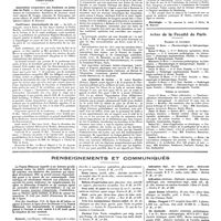 0358 - Page 352 - Chroniques, variétés et informations. Concours. Ecole de médecine de Nantes / Nouvelles. Association corporative des étudiants en médecine de Paris / Conférence internationale du rat / Ve Congrès international de thalassothérapie / Les médecins de lycées / Service de santé de la marine / Nécrologie / Actes de la faculté de Paris. Examens de doctorat / Thèses de doctorat / Renseignements et communiqués