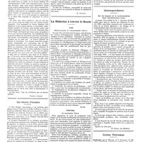 0388 - Page 382 - Chroniques, variétés et informations. A propos du secret médical / Questions fiscales [R. Pinchon] / La médecine à travers le monde. Cuba / Portugal / Correspondance. Sur les dangers de la rachianesthésie dans l'hystérectomie totale [Dr Guibal] / Livres nouveaux. Radiologie, par A. Béclère et P. Cottenot... Maloine, éditeur