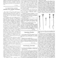 0402 - Page 396 - Chroniques, variétés et informations. Les instituts et laboratoires de bactériologie du Brésil / Le travail des ouvriers atteints d'une maladie chronique [G. Ichok] / Questions fiscales [René Pinchon] / Instruments nouveaux. Un appareil pour localisation et extraction des corps étrangers des membres et masses musculaires du tronc