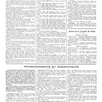 0438 - Page 432 - Chroniques, variétés et informations. Nouvelles. Anniversaire du centenaire de la faculté de médecine du Caire et Congrès international de médecine tropicale et d'hygiène / Monument au professeur Grasset / Corps de santé militaire / Service de santé de la marine / Nécrologie / Actes de la faculté de Paris. Examens de doctorat / Thèses de doctorat / Renseignements et communiqués
