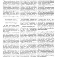 0440 - Page 434 - Travaux originaux. Disparition rapide de la cyanose du souffle tricuspidien et des oedèmes chez un «cardiaque noir» à la suite d'une abondante hémorragie interne. Par MM. Ch. Aubertin... ; Robert Lévy et Paul Foulon... / Mouvement médical. Le goitre endémique