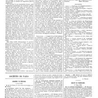 0444 - Page 438 - Mouvement médical. Le goitre endémique [René Huguenin] / Bibliographie / Sociétés de Paris. Académie de médecine. 3 avril 1928 / Société de neurologie. 1er mars 1928