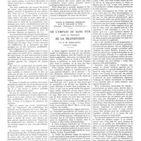 0460 - Page 454 - Travaux originaux. Clinique gynécologique de Bucarest (Professeur C. Daniel). Diagnostic du cancer du col utérin par les frottis. Par A. Babès... / Institut de pathologie chirurgicale de la R. Université de Turin (Directeur : professeur O. Uffreduzzi). De l'emploi du sang pur dans la pratique de la transfusion. Par A.-M. Dogliotti...