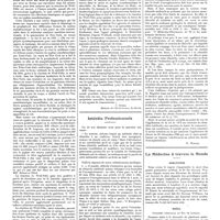 0499 - Page 493 - Chroniques, variétés et informations. A propos du typhus exanthématique [J. Bohec] / Intérêts professionnels / La médecine à travers le monde. Angleterre / Brésil