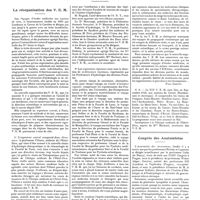 0529 - Page 523 - Chroniques, variétés et informations. La réorganisation des V.E.M / Congrès des anatomistes