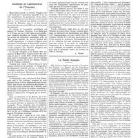 0547 - Page 541 - Chroniques, variétés et informations. Instituts et laboratoires de l'Uruguay / Le fluide humain