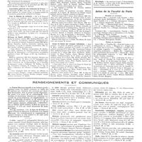 0566 - Page 560 - Chroniques, variétés et informations. Nouvelles. Congrès de radiologie de la Nouvelle-Orléans / Maison des Etats-Unis à la Cité universitaire / Association générale des médecins de France / Pour la maison du médecin / Corps de santé militaire / Corps de santé des troupes coloniales / Actes de la faculté de Paris. Examens de doctorat / Thèses de doctorat / Renseignements et communiqués