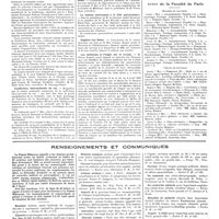 0582 - Page 576 - Chroniques, variétés et informations. Nouvelle. VIe conférence de l'union internationale contre la tuberculose / Conférence internationale du rat / Association des médecins du département de la Seine / La maison américaine à la Cité universitaire / Enghien-les-Bains / Les médecins et l'impôt sur le revenu / Corps de santé des troupes coloniales / Nécrologie / Actes de la faculté de Paris. Examens de doctorat / Thèses de doctorat / Renseignements et communiqués