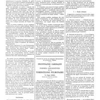 0602 - Page 596 - Travaux originaux. Effets thérapeutiques de l'acétylcholine. Par MM. Maurice Villaret et L. Justin-Besançon / Travail du service de clinique thérapeutique du professeur Vaquez. Insuffisance cardiaque et formes congestives de la tuberculose pulmonaire. Par Roger Godel...