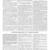 0662 - Page 656 - Chroniques, variétés et informations. Nouvelles. Distinctions honorifiques / Société de morphologie / IIIes journées thermales de Clermont-Ferrand / Actes de la faculté de Paris. Examens de doctorat / Société française d'ophtalmologie / Banquet annuel de l'association générale des médecins de France / Renseignements et communiqués