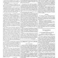0708 - Page 702 - Chroniques, variétés et informations. Quelques aperçus économiques et hygiéniques sur la psychose qui sévit dans la Russie des soviets [S. Abbatucci] / Intérêts professionnels / La médecine à travers le monde. Indes portugaises / Italie / Roumanie / Correspondance. Ascaris erratiques éliminés par une plaie opératoire de hernie étranglée