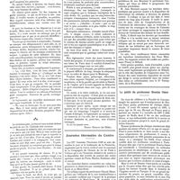 0722 - Page 716 - Chroniques, variétés et informations. Remember / Journées thermales du centre / Le jubilé du professeur Bessim Omer