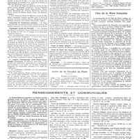 0726 - Page 720 - Chroniques, variétés et informations. Nouvelles. Ministère de l'hygiène / Distinctions honorifiques / Inspection de l'assistance publique / Compagnie navale de l'Océanie / A la mémoire de M. Alfred Terson / Ier Congrès international d'oto-rhino-laryngologie / Corps de santé militaire / Corps de santé des troupes coloniales / Nécrologie / Actes de la faculté de Paris. Examens de doctorat / Thèses de doctorat / Fête de la mère française / Renseignements et communiqués