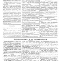 0742 - Page 736 - Chroniques, variétés et informations. Concours. Ligue nationale française contre le péril vénérien / Faculté de médecine de Montpellier / Ecole de médecine de Rennes / Ecole principale du service de santé de la marine / Hôpital civil d'Oran / Nouvelles. Distinctions honorifiques / Hommage au professeur Cunéo / Première conférence internationale de la lumière / Corps de santé des troupes coloniales / Nécrologie / Actes de la faculté de Paris. Examens de doctorat / Dentistes / Thèses de doctorat / Renseignements et communiqués