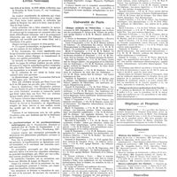 0805 - Page 799 - Chroniques, variétés et informations. Les médecins étrangers à Paris / Livres nouveaux. Les arts et le livre ; le XIXe siècle (collection sous la direction de René Lalou)... / La psychomécanique et les psychomécanismes pathologiques, par K. Frankhauser... (Heitz, édit.), Strasbourg, 1927 [P. Hartenberg] / Université de Paris. Clinique médicale de l'Hôtel-Dieu / Clinique médicale propédeutique de la Charité / Hôpitaux et hospices. Hôpital Saint-Louis / Concours. Médecin des hôpitaux / Electro-radiologiste des hôpitaux / Nouvelles. Distinctions honorifiques
