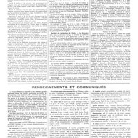 0858 - Page 848 - Chroniques, variétés et informations. Nouvelles. Congrès international d'oto-rhino-laryngologie / Société de médecine de Paris / Le service social à l'hôpital / Nécrologie / [Gilbert-Félix Prévost] / Actes de la faculté de Paris. Examens de doctorat / Thèses de doctorat / Renseignements et communiqués