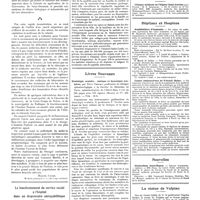 0872 - Page 862 - Chroniques, variétés et informations. Le fonctionnement du service social à l'hôpital dans un dispensaire antisyphilitique / Livres nouveaux. Sémiologie oculaire : statique et dynamique oculaires, par Félix Terrien... (Masson et Compagnie, éditeurs)... [F. de Lapersonne] / Université de Paris. Clinique médicale de l'hôpital Saint-Antoine / Hôpitaux et hospices. Amphithéâtre d'anatomie / Centre anticancéreux de Villejuif (Seine) / Nouvelles. Distinctions honorifiques / La statue de Vulpian