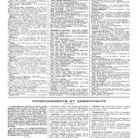 0906 - Page 896 - Chroniques, variétés et informations. Enseignement médical de Paris. Programme des cours, leçons et conférences du 16 au 18 juillet 1928 / Renseignements et communiqués