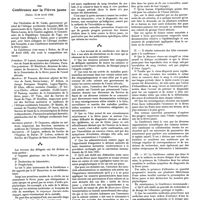 0949 - Page 939 - Chroniques, variétés et informations. Une conférence sur la fièvre jaune (Dakar, 23-28 avril 1928)