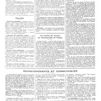 1018 - Page 1008 - Chroniques, variétés et informations. Concours. Ecole du service de santé militaire / Nouvelles. Distinctions honorifiques / Commission des assurances sociales / Médecins électro-radiologistes / Hommage au docteur Cabanès / Les médecins des asiles de la Seine délégués au Congrès d'Anvers / Nécrologie / Les postes de secours du Touring-Club de France / Renseignements et communiqués
