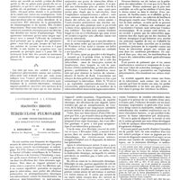 1116 - Page 1106 - Travaux originaux. Scrofule et ophtalmie phlycténulaire. L'ophtalmie phlycténulaire scrofulo-tuberculide de la cornée et de la conjonctive. Par A.-B. Marfan / Contribution à l'étude des diagnostics erronés de la tuberculose pulmonaire. La forme pseudo-tuberculeuse des cholécystites chroniques. Par MM. S. Bonnamour... et P. Delore...