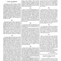 1127 - Page 1117 - Chroniques, variétés et informations. Lettre de Bulgarie / Intérêts professionnels