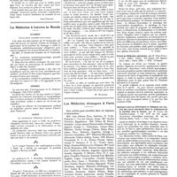 1240 - Page 1230 - Chroniques, variétés et informations. Questions fiscales [René Pinchon] / La médecine à travers le monde. Belgique / Espagne / Russie / Venezuela / Correspondance. Physionomie et chevelure [M. Dusolier] / Les médecins étrangers à Paris / Livres nouveaux. La réforme économique et technique des constructions hospitalières : propreté, désinfection..., par F. Putzeys, F. Schoofs, G. Maukels et G. Vellut... (Ch. Béranger, éditeur), Paris, 1928... [G. Ichok] / Précis de médecine opératoire, par M. Félix Papin, (Doin, édit.), Paris, 1928... [J. Sénèque] / Quelques aperçus historiques et cliniques sur l'action des cures thermales dans le traitement de la stérilité chez la femme, par M. Piatot... (Expansion scientifique française, Paris... [Henri Vignes]