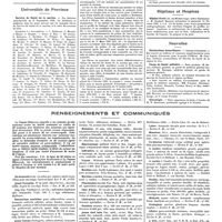 1242 - Page 1232 - Chroniques, variétés et informations. Universités de Paris. Clinique thérapeutique chirurgicale / Universités de province. Service de santé de la marine / Hôpitaux et hospices. Hôpital-Ecole / Nouvelles. Distinctions honorifiques / Corps de santé militaire / Nécrologie / Renseignements et communiqués