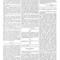 1336 - Page 1326 - Chroniques, variétés et informations. La médecine à travers le monde. Argentine / Palestine / Russie / Correspondance. A propos de l'article sur le «rôle des facteurs émotionnels dans les troubles fonctionnels et les affections organiques» [B. Saad] / Les médecins étrangers à Paris