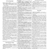 1337 - Page 1327 - Chroniques, variétés et informations. Les médecins étrangers à Paris / Livres nouveaux. Syphilis, paludisme, amibiase, par P. Ravaut..., préface du professeur F. Widal... (Masson et Compagnie, éditeurs). Paris, 1927... [P.-L. Marie] / Université de Paris. Clinique chirurgicale infantile et orthopédie / Pathologie mentale et enseignement clinique des maladies mentales et de l'encéphale / Clinique des maladies mentales et de l'encéphale / Clinique oto-rhino-laryngologique / Certificat d'études préparatoires de radiologie et d'électrologie médicales / Conservatoire national des arts et métiers / Institut national d'orientation professionnelle / Hôpitaux et hospices. Création d'un hospice / Hôpital Saint-Roch de Nice / Nouvelles. Distinctions honorifiques / Naturalisation / Association des membres du corps enseignant des facultés de médecine de l'Etat / Journées médicales de Bordeaux