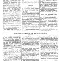 1354 - Page 1344 - Chroniques, variétés et informations. Concours. Inspecteurs départementaux d'hygiène / Nouvelles. Sanatoriums publics / Centre régional contre le cancer de Bordeaux et du Sud-Ouest / Nécrologie / Actes de la faculté de Paris. Examens de doctorat / Thèses de doctorat / Renseignements et communiqués