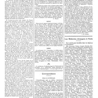 1416 - Page 1406 - Chroniques, variétés et informations. Société française d'histoire de la médecine. 13 octobre 1928 / La médecine à travers le monde. Espaone / Maroc / Russie / Correspondance. Hémo ou sérothérapie [J. B. Landau] / Les médecins étrangers à Paris
