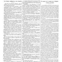 1447 - Page 1437 - Chroniques, variétés et informations. Le corps médical et les impôts / En marge du Xe Congrès de la natalité : l'heure du berger