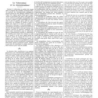 1493 - Page 1483 - Chroniques, variétés et informations. Le tuberculeux et les administrations