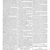 1495 - Page 1485 - Chroniques, variétés et informations. La persécution par l'image [S. Abbatucci] / Intérêts professionnels / La médecine à travers le monde. Belgique