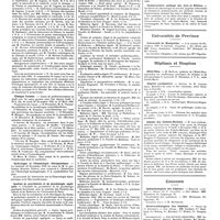 1497 - Page 1487 - Chroniques, variétés et informations. Université de Paris. Clinique urologique / Clinique Tarnier / Hydrologie et climatologie thérapeutique / Institut de psychiatrie et de psychologie appliquée / Institut de Criminologie / Conservatoire national des arts et métiers / Universités de province. Université de Montpellier / Hôpitaux et hospices. Hôtel-Dieu / Hôpital Lariboisière / Hôpital des Enfants-Malades / Concours. Ophtalmologiste des hôpitaux / Electroradiologiste des hôpitaux / Internat