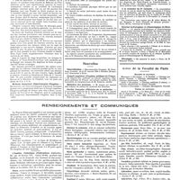 1554 - Page 1544 - Chroniques, variétés et informations. Concours. Hôpital de Saint-Germain-en-Laye / Médecin inspecteur départemental d'hygiène / Nouvelles. Naturalisation / Conseil supérieur d'hygiène publique de France / Ministère des pensions / Société française d'histoire de la médecine / A la mémoire du Dr Cabanès / Réunion hydrologique et climatologique de Montpellier / Nécrologie / Actes de la faculté de Paris. Examens de doctorat / Thèses de doctorat / Renseignements et communiqués
