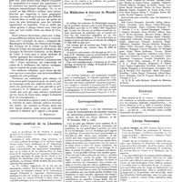 1584 - Page 1574 - Chroniques, variétés et informations. Médecins coloniaux / Groupe médical de la chambre / La médecine à travers le monde. États-Unis / Russie / Correspondance. A propos de l'article : «Le test thermique au cours de l'actinothérapie des malades suspects de tuberculose pulmonaire», par Vincent Paschetta (de Nice) [La Presse Médicale, n° 90, 10 novembre 1928, p. 1430] [E. Juster] / Les médecins étrangers à Paris / Erratum / Livres nouveaux. Le pH en biologie, par MM. Marcel Verain et Jean Chaumette.. Préface du professeur E. Darmois... (Masson et Compagnie, éditeurs), Paris, 1928)... [L. Rivet]