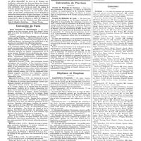 1617 - Page 1607 - Chroniques, variétés et informations. Livres nouveaux. Précis élémentaire d'anatomie, de physiologie et de pathologie, par P. Rudaux... (Masson et Compagnie, éditeurs), Paris... [Henri Vignes] / Université de Paris. Ecole française de stomatologie / Collège libre des sciences sociales / Universités de province. Faculté de médecine de Bordeaux / Faculté de médecine de Lyon / Hôpitaux et hospices. Amphithéâtre d'anatomie / Concours. Externat