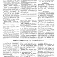 1618 - Page 1608 - Chroniques, variétés et informations. Concours. Externat / Hôpitaux de Bordeaux / Sanatorium de Mardor / Assistant des hôpitaux coloniaux / Nouvelles. Hommage à M. Paul Le Noir / Société de Morphologie / Les syphilitiques aux eaux minérales / Nécrologie / Actes de la faculté de Paris. Examens de doctorat / Thèses de doctorat / Renseignements et communiqués
