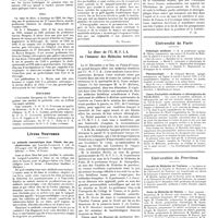 1681 - Page 1671 - Chroniques, variétés et informations. La médecine à travers le monde. Argentine / Chili / États-Unis / Livres nouveaux. La méthode concentrique dans l'étude des psychonévroses, par Laignel-Lavastine... (Chahine, éditeur)... [Ph. Pagniez] / Le dîner de l'U.M.F.I.A. en l'honneur des médecins brésiliens / Université de Paris. Pathologie médicale / Pharmacologie / Cours d'actualités médicales et chirurgicales du Val-de-Grâce / Universités de province. Faculté de médecine de Toulouse / Ecole de médecine de Rennes / Ecole d'application du service de santé des troupes coloniales