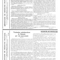 0127 - Page 64 - Répertoire de médecine pratique. Leucémie myéloïde / Répertoire de médecine pratique. Vaccination antituberculeuse de Calmette par voie sous-cutanée