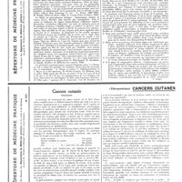 0319 - Page 160 - Répertoire de médecine pratique. Péritonite à pneumocoques / Répertoire de médecine pratique. Cancers cutanés