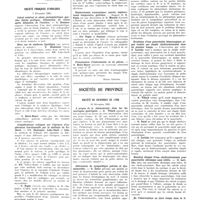 0048 - Page 48 - Sociétés de Paris. Société d'études scientifiques de l'oeuvre de la tuberculose. 14 novembre 1931 / Société française d'urologie. 7 décembre 1931 / Sociétés de province. Société de chirurgie de Lyon. 10 décembre 1931