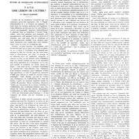 0097 - Page 97 - Travaux originaux. Études de physiologie pathologique. Y a-t-il une lésion de l'ictère. Par Marcel Garnier