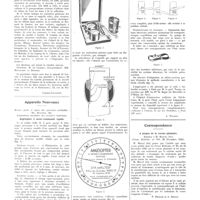 0116 - Page 116 - Chroniques, variétés et informations. Société française d'histoire de la médecine. 5 décembre 1931 / Appareils nouveaux. Angéiopter à mono-commande rapide / Correspondance. A propos de la verrue plantaire. Réponse à M. Marcel Joly (Présse médicale, n° 104, 30 décembre 1931)