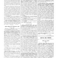 0152 - Page 152 - Sociétés de province. Société de chirurgie de Lyon. 7 janvier 1932 / Société médicale des hôpitaux de Lyon. 5 janvier 1932 / Société de médecine et de chirurgie de Bordeaux. 2 décembre 1931 / 17 décembtre 1931 / Revue des thèses. Thèse de Nancy (1931). Anne-Marie Noblat. Observations sur le mécanisme de l'agglutination (phénomène de Charrin et Roger) (Soc. d'Impressions typographiques, édit.), Nancy [Robert Clément]