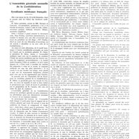 0173 - Page 173 - Chroniques, variétés et informations. L'assemblée générale annuelle de la confédération des syndicats médicaux français