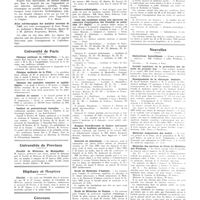 0175 - Page 175 - Chroniques, variétés et informations. Livres nouveaux. Die Bakteriologie der Wurmfortsatzentzündung und der appendiküläres Peritonitis (Bactériologie de l'appendicite et de la péritonite appendiculaire), par W. Löhr et L. Rassfeld... (G. Thieme, éditeur), Leipzig, 1931... / Atlas stéréoscopique des maladies externes de l'oeil, avec texte accompagnant de Karl Wessely... (Editions Bergmann), Munich, 1931 / Université de Paris. Clinique médicale de l'Hôtel-Dieu / Clinique médicale de la pitié / Clinique des maladies cutanées et syphilitiques / Institut du cancer / Institut de paléontologie humaine / Universités de province. Faculté de médecine de Montpellier / Hôpitaux et hospices. Charité / Concours. Chirurgien des hôpitaux / Ophtalmologiste des hôpitaux / Electro-radiologiste / Liste des candidats admis aux épreuves du concours d'agrégation des Facultés de médecine (1er degré) / Hospice Paul-Brousse et centre anti-cancéreux de la banlieue parisienne / Internes en pharmacie / Ecole de médecine d'Amiens / Ecole de médecine de Nantes / Service de santé de la marine / Nouvelles. Distinctions honorifiques / Comité supérieur de la protection des enfants du premier âge / Enseignement de la chirurgie dentaire / Médecins inspecteurs des écoles / Médecins des services de Paris du ministère des pensions